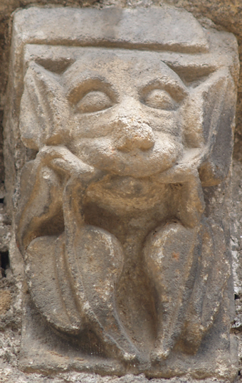 Green man grotesco na igrexa de San Francisco (Betanzos). Foto: Alfredo Erias